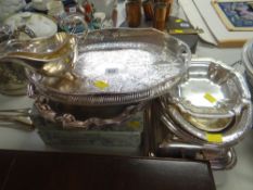 Small gallery tray boxed table mats, creamers, entree dishes etc