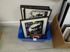 Parcel of framed silhouettes