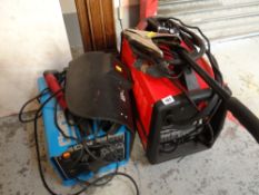 A Clarke Mig Turbo welding set together with a Clarke weld 145TN set