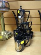 A Portmeirion 'Phoenix' coffee set