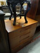 A G-Plan four-drawer chest of drawers
