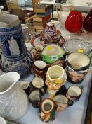 A parcel of mainly Royal Doulton Toby Jugs including 'Sairey Gamp', 'Granny', 'Farmer John' etc