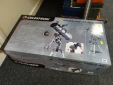 A boxed as new Celestron Astro Master telescope