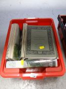 A box of various vintage Sotheby's antique catalogues