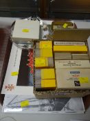 Collection of Russian holiday tourist cine slides together with Russian pin badges etc