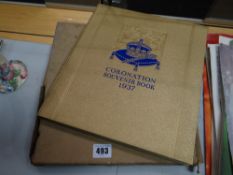 1937 souvenir coronation book in original packing