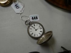 Hallmarked silver pocket watch