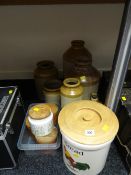 Selection of stone glazed jars & bottles including the Northern Bottling Company, Cardiff, 1914,