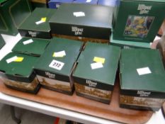 A collection of nine various boxed Lilliput Lane cottages