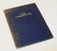 DAVID JONES limited edition (1/250) Gregynog Press volume of 'Llyfr y Pregeth-wr', dated 1927, David