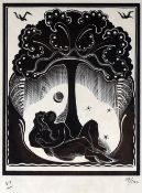 GERTRUDE HERMES limited edition (79/100) print - The Gregynog Press Paper commissioned to illustrate