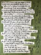 GEORGE CHAPMAN limited edition (11/50) print - written description of the valley between Trehafod