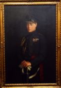 CAREY MORRIS oil on canvas - 1924 three quarter portrait of Edward, Prince of Wales (later King