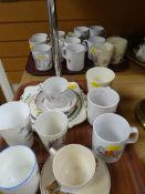 A quantity of commemorative china