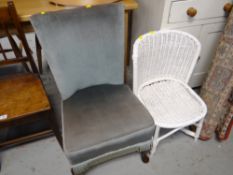 A wicker chair & another