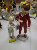 A Royal Worcester figurine 'The Parquet' together with 'Friday Boy'