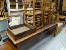 Eighteenth century French cherrywood kitchen table
