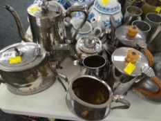 A quantity of mixed metalware including EPNS & pewter