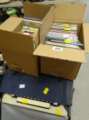 A quantity of CDs & a vintage typewriter