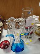 A parcel of mixed glass including decanter