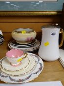 A parcel of mixed china & pottery