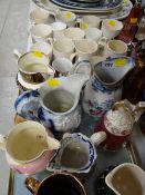 Sundry pottery jugs & commemorative pottery