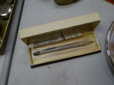 A cased sterling silver Life-Long propelling pencil