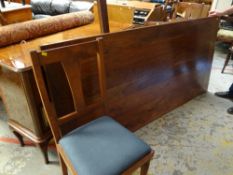 A modern hardwood refectory-style table & eight chairs