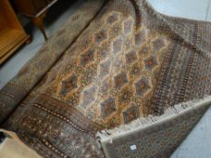 A large Persian woollen carpet