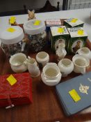 A parcel of porcelain collectables including Royal Doulton 'Brambly Hedge' together with painted