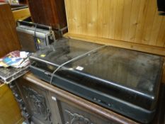 A Bush record player, retro Grundig radio etc