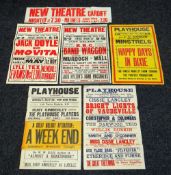 BILL POSTERS a selection of 1930's and 1940's posters from the Playhouse and the New Theatre