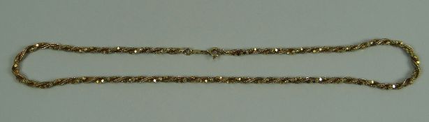 15CT CABLE LINK NECKLACE, 8.7gms