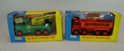 A BOXED MATCHBOX K12 HEAVY BREAKDOWN / WRECK TRUCK together with a boxed Matchbox K1 King Size Foden