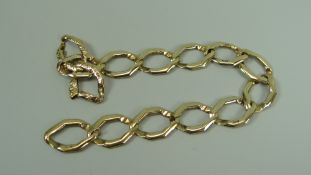 9CT GEOMETRIC BRACELET, 15.9gms