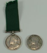 AN EDWARD VII VOLUNTEER SERVICE MEDAL for Long Service to 3960 PTE A J CURTIS 1ST VBSW BDRS and