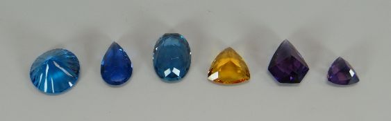 SIX VARIOUS LOOSE GEMSTONES