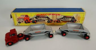A BOXED MATCHBOX M-4 FRUEHAUF HOPPER TRAIN