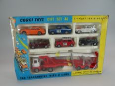 A BOXED CORGI TOYS GIFT SET 48 CAR TRANSPORTER with six cars