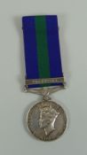 General Service Medal George VI with bar Palestine named 3908759 PTE S HUXTABLE S WALES BORD