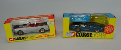 A BOXED CORGI TOYS NO.347 CHEVROLET ASTRO 1 EXPERIMENTAL CAR together with a boxed Corgi Toys