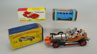 A BOXED CORGI CHITTY CHITTY BANG BANG with figures, a Dinky Toys No.218 Lotus Europer etc