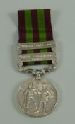 QUEEN VICTORIA INDIA MEDAL with two bars for Tirah 1897-98 and Punjab Frontier 1897-98 to 5813 CORPl