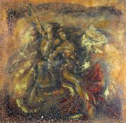 JOY KIRTON-SMITH limited edition (274/295) silk screen on paper - entitled 'Rapture', signed Joy