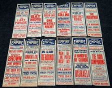BILL POSTERS a selection of thirty four 1931-1932 posters from the Empire Theatre Cardiff, 76 x