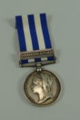 QUEEN VICTORIA EGYPT 1882 MEDAL with bar for Alexandria 11th July inscribed to W DODD A.E.R.A HMS