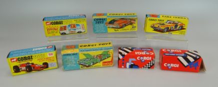 FIVE BOXED CORGI TOYS & TWO LATER