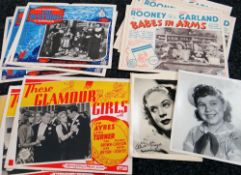 LOBBY CARDS a small selection of approximately fifteen lobby cards and photographs from 1939,