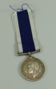 A GEORGE VI ROYAL NAVAL MEDAL For Long Service and Good Conduct to FLY 22058 I D EVANS MNE RM