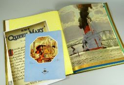 AN R.M.S QUEEN MARY MAIDEN VOYAGE GIFT BROCHURE with illustrations published for the Cunard White